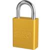 American Lock® A1105KAW6000YLW Anodized Safety Padlock, 1-1/2" X 1"