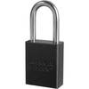 American Lock® A1106KABLK Black Anodized Aluminum Safety Padlock