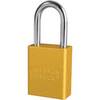 American Lock® A1106YLW Aluminum Safety Padlock, Keyed Different 1.5"