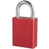 American Lock® S1105RED Aluminum Safety Padlock, 1" Shackle