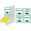 NMC ABM Clear Acrylic Anything Dispenser w/ Labels