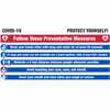 NMC BT561 COVID-19 Preventative Measures Banner 5' x 10' Mesh