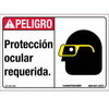 NMC Danger Eye Protection Required Sign In Spanish