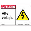 NMC Danger High Voltage Sign in Spanish Peligro Atlo Voltaje