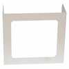 Vestil Corrugated Personal Desk Shield Guard 17-1/2 in, 1 Window White