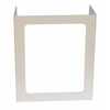 Vestil Corrugated Personal Desk Shield Guard 23-1/2 in, 1 Window White