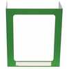 Vestil Corrugated Personal Desk Shield Guard 23-1/2 in, 1 Window Green