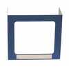 Vestil Corrugated Personal Desk Shield Guard 17-1/2 in, 3 Windows Blue