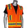 PIP 302-0500 Two-Tone Orange Safety Vest, ANSI Type R Class 2