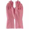 PIP 48-L185P Pink Latex Flock Lined Honeycomb Grip Glove 18 mil