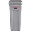Rubbermaid 1971258 Slim Jim Waste Container, Light Gray 16 Gal