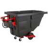 Rubbermaid 2173 Motorized Tilt Trucks, Battery, Charger and Spare Key