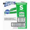 SC Johnson SJN682255 Ziploc Sandwich Bags, Write-On Label, 500ct