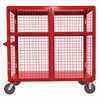 Vestil SCW-XM-3060-RD Steel Security Cart 30x60 Red