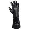 SHOWA 3415 Neoprene Black Gloves 14" Rough Grip 15 Gauge Knit Liner