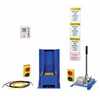 Vestil Steel Hydraulic Hand Pump Trailer Lock System Blue / Yellow