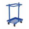 Vestil Steel Multi-Tier Cart with 2 Shelves 200 Lb. Static Cap, Blue