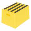 Vestil Polyethylene 1-Step Step Stool 500 Lb. Cap, Yellow