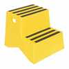 Vestil Polyethylene 2-Step Step Stool 500 Lb. Cap, Yellow