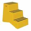Vestil Polyethylene 3-Step Step Stool 500 Lb. Cap, Yellow