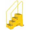 Vestil Polyethylene 4-Step Step Stool 500 Lb. Cap, Yellow