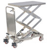 Vestil CART-200-D-PSS Partially Stainless Steel Hydraulic Elevating Cart