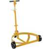 Vestil Steel Low Profile Drum Dolly with Phenolic Casters 21-5/8 In. x 31-5/8 In. x 37-5/8 In. 1200 Lb. Capacity Yellow