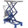 Vestil Steel Scissor Lift Table Double Foot Pump 52-5/8 In. x 21-3/8 In. x 39-1/2 In. 800 Lb. Capacity Blue
