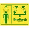 Bradley 114-052 Combination Drench Shower and Eyewash Sign