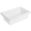 Rubbermaid 3509 White Tote Box, 3.5 Gal, USDA and NSF Approved