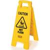 Rubbermaid FG611277YEL "Caution Wet Floor" Sign, Dbl Sided, 25" Yellow