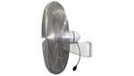 Washdown Fan Head Only, Aluminum, 24 in, 2, 120 V, 5200 CFM, 1/3 HP, Totally Enclosed, 4:00 AM, Single, SJT Type 3-Conductor, 5 ft, UL 507 Spray Test, USDA, Permanently Lubricated Ball Bearings, Built-In Thermal Overload Protection, Permanent Split Capacitor Motor