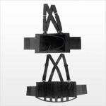 Belt with Suspender, Adjustable, Black, Large, Lumbar Pad Belt