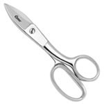 Shear, Serrated, Silver, Forged Steel, Chrome Over Nickel, Forged Steel, 7-3/4 in, Right Handed, Adjustable
