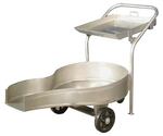 Paunch Truck, 70 L x 34 W x 37 H in, Stainless Steel