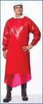 PolyCo 42588 VR Gown With Elastic Cuff 4 mil Red 55"L