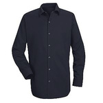RED KAP®, Specialized Cotton Work Shirt, Cotton, Navy, Medium