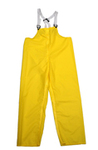 Rain Bib Trouser, Nylon on Polyurethane, Yellow, Snap