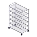 National Cart 8040170 Aluminum Mobile Tray Cooling Rack
