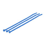 Cable Tie, Intermediate, Nylon 6/6, Blue, 8 in, 0.13 in, 0.054 in, 8 x 0.13 x 0.054 in, 2-1/8 in, -40 to +185 °F, 40 lbs, UL 94 V2, MS-3367-5-6, 1000 per Bag, 5 Packs per Case, High Impact, Non-Corrosive