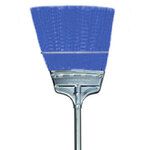 Broom, Polypropylene, Flagged Bristtles, Blue