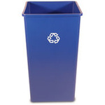 Untouchable®, Recycling Container, 50 gal, Blue