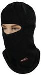 Fleece Lined Mask, Acrylic Knit, Soft Fleece, Black, Universal