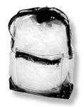 Clear Vinyl Backpack with Front Pocket, Adjustable, 12 mil