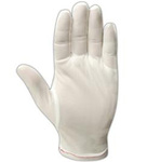 Cleanroom Gloves, Nylon, White, Uncoated, X-Large