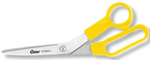 Featherlite, Shear, Bent, Yellow, Stainless Steel, Polished, 8-1/2 in, Right Handed, Standard, 12 per Box, General Purpose