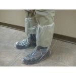 Boot Cover, Polyethylene, Clear, Elastic Top, 2X-Large