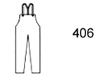 Guardian Protective Wear 406 Bib Overall, Polyurethane/Nylon, Olive, XL