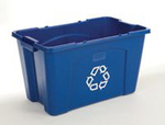 Recycling Box, 18 gal, Blue