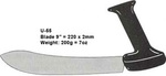 9 Butcher Knife Large Upright Black Handle Stirex® U-55